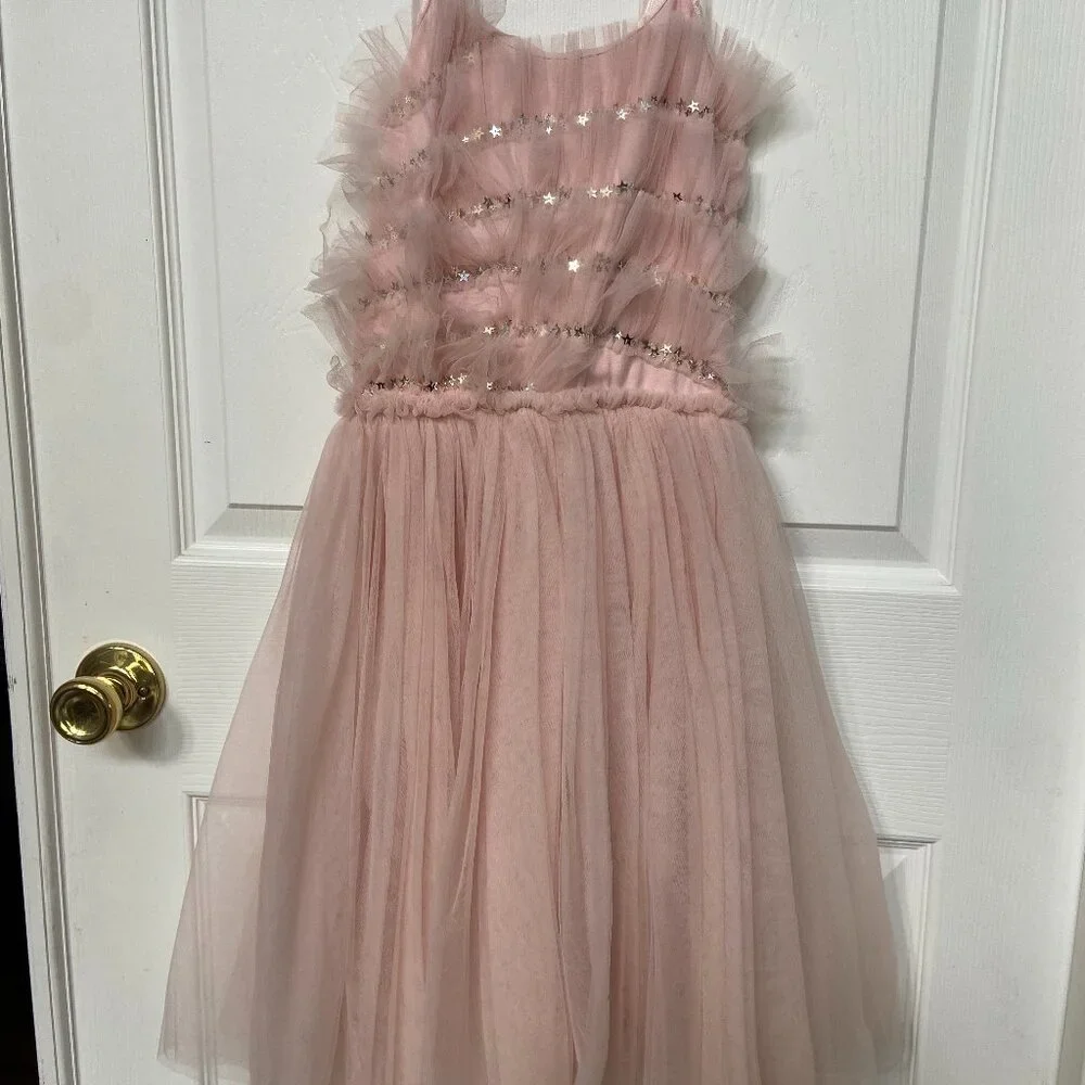 Tutu Du Monde Blush Pink Tulle Party Dress with Star Embellishments